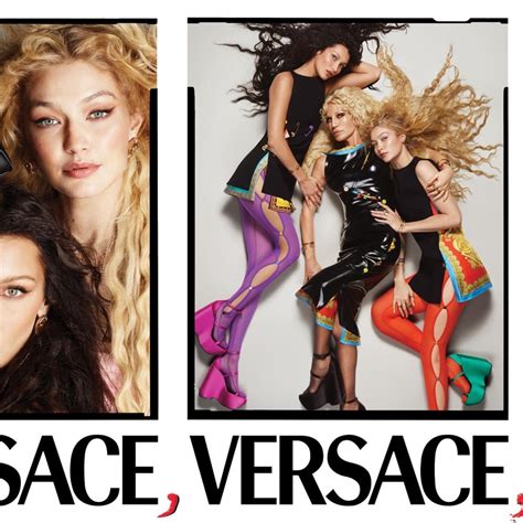 bella hadid nudes|Gigi and Bella Hadid go completely naked in new Versace campaign